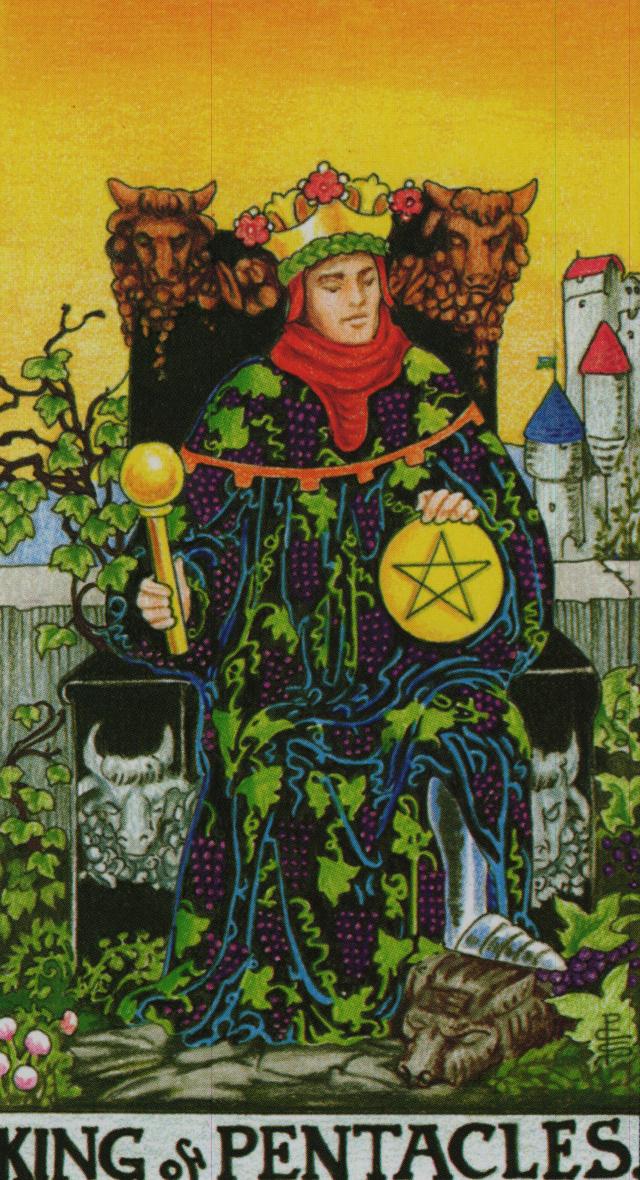 The King of Pentacles.
